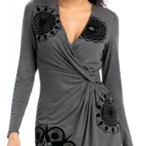 Desigual Wrap Dress With Unique Details